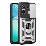 For Motorola Edge 50 Ultra Sliding Camera Cover Design TPU+PC Phone Case(Silver)