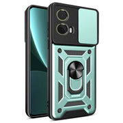 For Motorola Moto G85 / S50 Neo Sliding Camera Cover Design TPU+PC Phone Case(Mint Green)