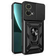 For Motorola Moto G85 / S50 Neo Sliding Camera Cover Design TPU+PC Phone Case(Black) - free shipping - PMC TechLife - Order now!