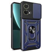For Motorola Moto G85 / S50 Neo Sliding Camera Cover Design TPU+PC Phone Case(Blue)