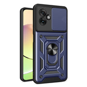 For Motorola Moto G55 Sliding Camera Cover Design TPU+PC Phone Case(Blue)