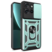 For Motorola Edge 50 Neo Sliding Camera Cover Design TPU+PC Phone Case(Mint Green)