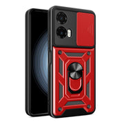 For Motorola Moto G35 5G Global Sliding Camera Cover Design TPU+PC Phone Case(Red)