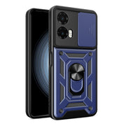 For Motorola Moto G35 5G Global Sliding Camera Cover Design TPU+PC Phone Case(Blue)