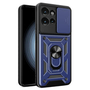 For Motorola Edge 50 5G Sliding Camera Cover Design TPU+PC Phone Case(Blue)