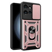 For Motorola Edge 50 5G Sliding Camera Cover Design TPU+PC Phone Case(Rose Gold)
