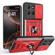 For Motorola Moto G15 Sliding Camera Cover Design TPU+PC Phone Case(Red) - free shipping - PMC TechLife - Order now!