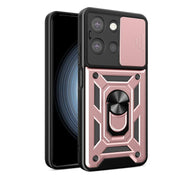For Motorola Moto G 2025 Sliding Camera Cover Design TPU+PC Phone Case(Rose Gold)