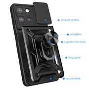For Motorola Moto G 2025 Sliding Camera Cover Design TPU+PC Phone Case(Silver)