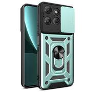 For Motorola Moto G Power 2025 Sliding Camera Cover Design TPU+PC Phone Case(Mint Green)