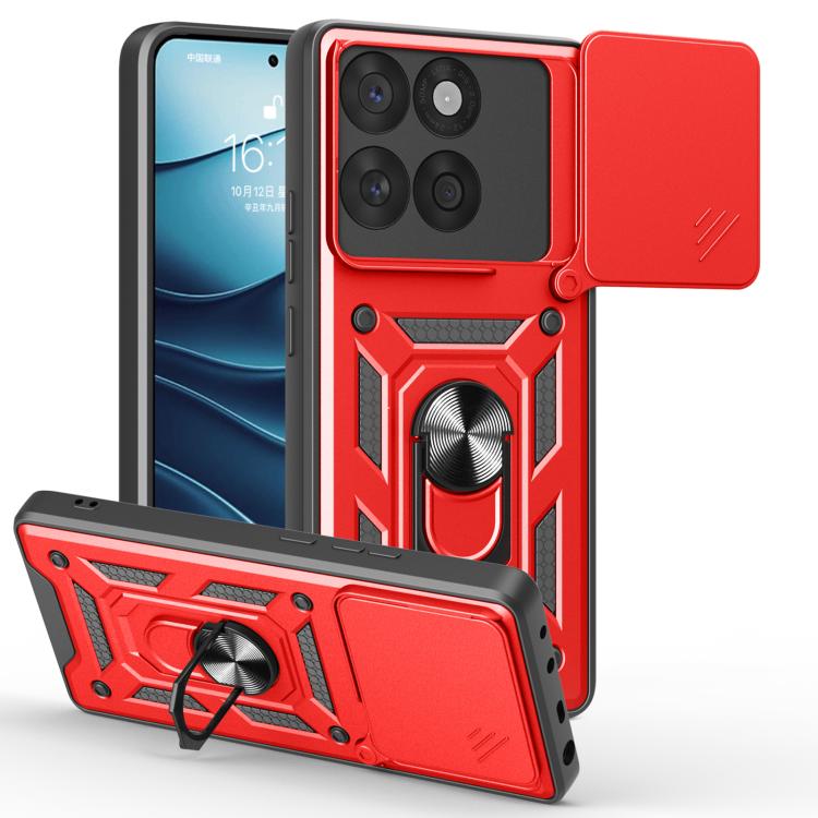 For Motorola Edge 60 Fusion Sliding Camera Cover Design TPU+PC Phone Case(Red) - free shipping - PMC TechLife - Order now!