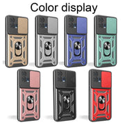 For Motorola Edge 30 Fusion Sliding Camera Cover Design TPU+PC Phone Case(Black)