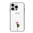 For iPhone 16 Pro Colorful Painted Glass Phone Case(A Flower) - iPhone 16 Pro Cases by PMC TechLife | Online Shopping South Africa | PMC TechLife | Buy Now Pay Later Mobicred