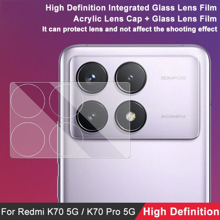 For Xiaomi Redmi K70 5G/K70 Pro 5G/K70E 5G imak High Definition Integrated Glass Lens Film - For Xiaomi by imak | Online Shopping South Africa | PMC TechLife | Buy Now Pay Later Mobicred