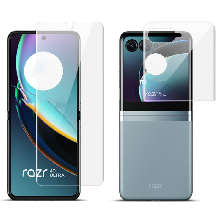 For Motorola Razr 40 Ultra 1 Sets imak Curved Full Screen Hydrogel Film Front + Back Film Set - Motorola Tempered Glass by imak | Online Shopping South Africa | PMC TechLife | Buy Now Pay Later Mobicred