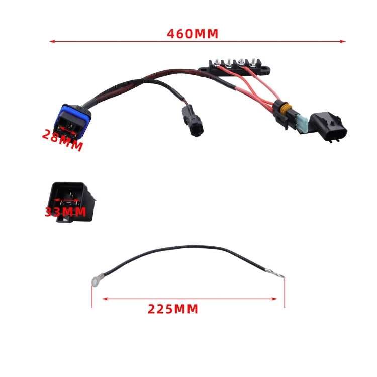 For Honda CP-4052 XTC Power Products Keyed Busbar Accessory Out 35A Wiring Harness Car Parts - Booster Cable & Clip by PMC TechLife | Online Shopping South Africa | PMC TechLife | Buy Now Pay Later Mobicred