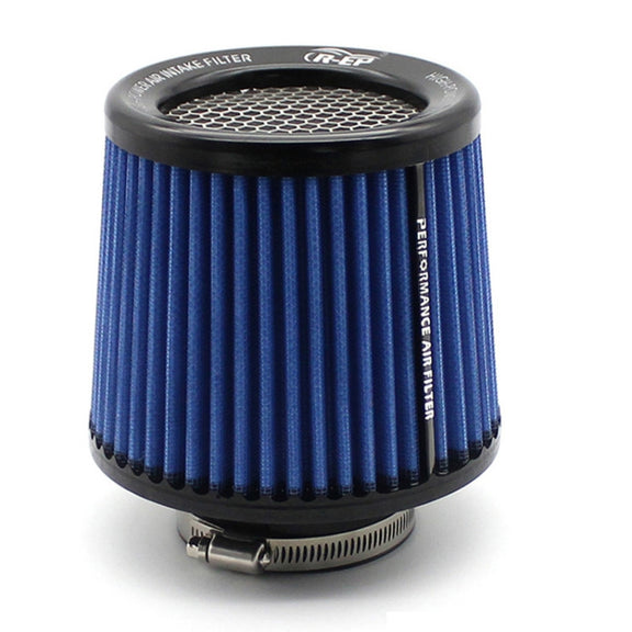 XH-UN077-079 Car High Flow Cold Cone Engine Air Intake Filter, Size:63mm(Blue)