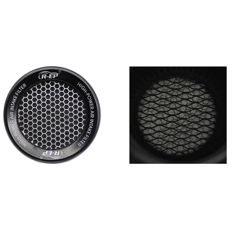 XH-UN077-079 Car High Flow Cold Cone Engine Air Intake Filter, Size:101mm(Black)