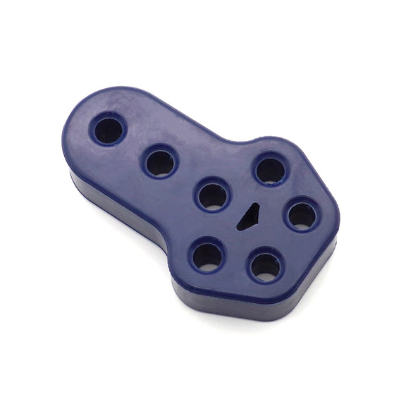 XH-6282 7 Holes Car Exhaust Hanger Bushing Muffler Rubber Insulator Mount Bracket(Yellow)