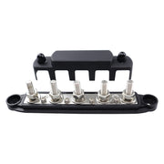 CP-4122-01 RV Yacht M8 Single Row 5-way Power Distribution Block Busbar with Cover