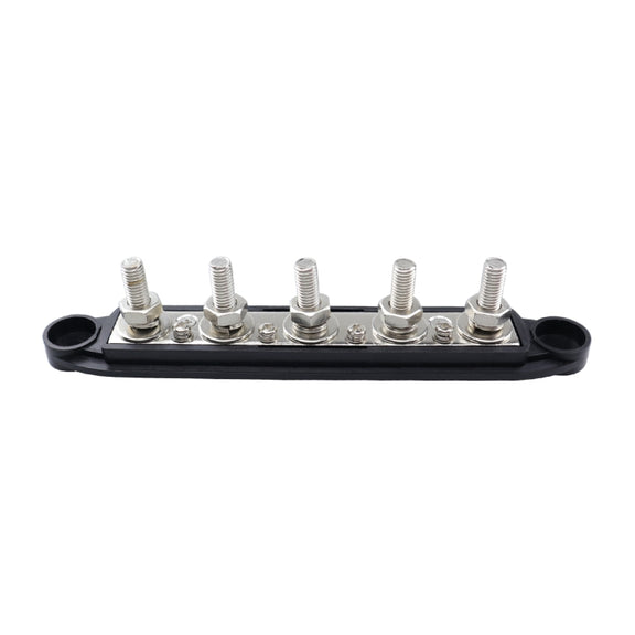 CP-4122-01 RV Yacht M8 Single Row 5-way Power Distribution Block Busbar with Cover