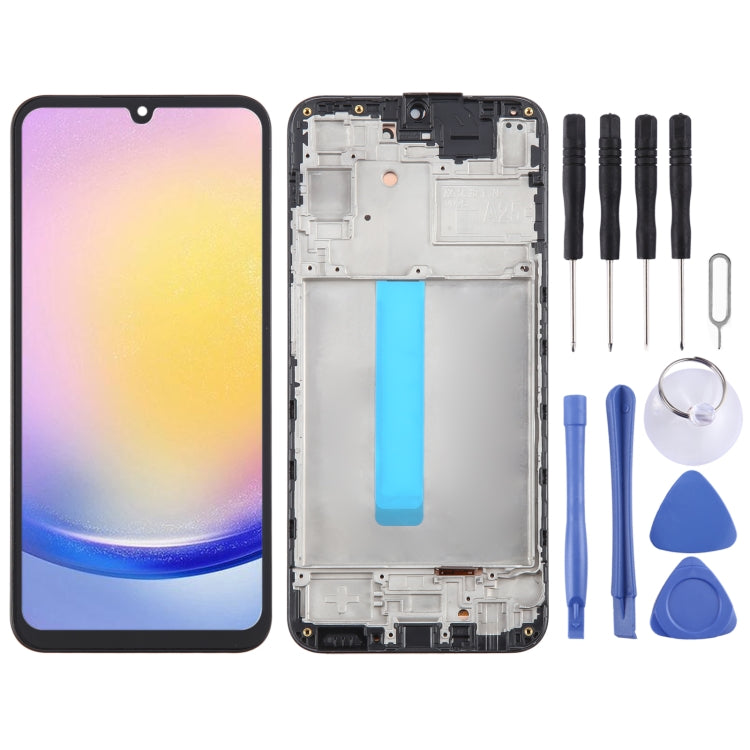 For Samsung Galaxy A25 SM-A256B Original LCD Screen Digitizer Full Assembly with Frame - free shipping - PMc TechLife - Order now!
