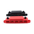 CP-4123 1 Pair RV Yacht M8 Single Row 5-way Power Distribution Block Busbar with Cover(Black + Red) - Booster Cable & Clip by PMC TechLife | Online Shopping South Africa | PMC TechLife | Buy Now Pay Later Mobicred