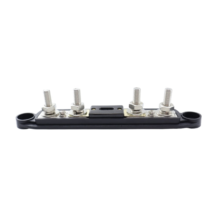 CP-4124-01 RV Yacht M8 Single Row 4-way Power Distribution Block Busbar with Cover with 300A Fuse - Booster Cable & Clip by PMC TechLife | Online Shopping South Africa | PMC TechLife | Buy Now Pay Later Mobicred