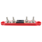 CP-4124-02 RV Yacht M8 Single Row 4-way Power Distribution Block Busbar with Cover with 300A Fuse