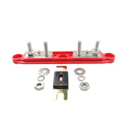 CP-4124-02 RV Yacht M8 Single Row 4-way Power Distribution Block Busbar with Cover with 300A Fuse