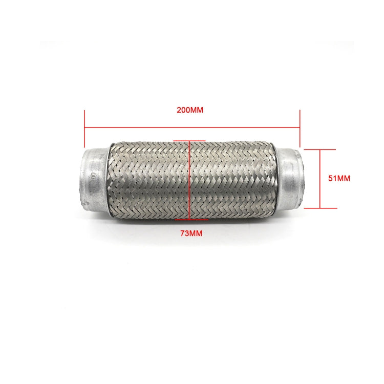 XH-6172 Car Muffler Exhaust Pipe Silencer Nozzle Stainless Steel Exhaust, Size:57mm(Silver) - Exhaust Pipes by PMC TechLife | Online Shopping South Africa | PMC TechLife | Buy Now Pay Later Mobicred