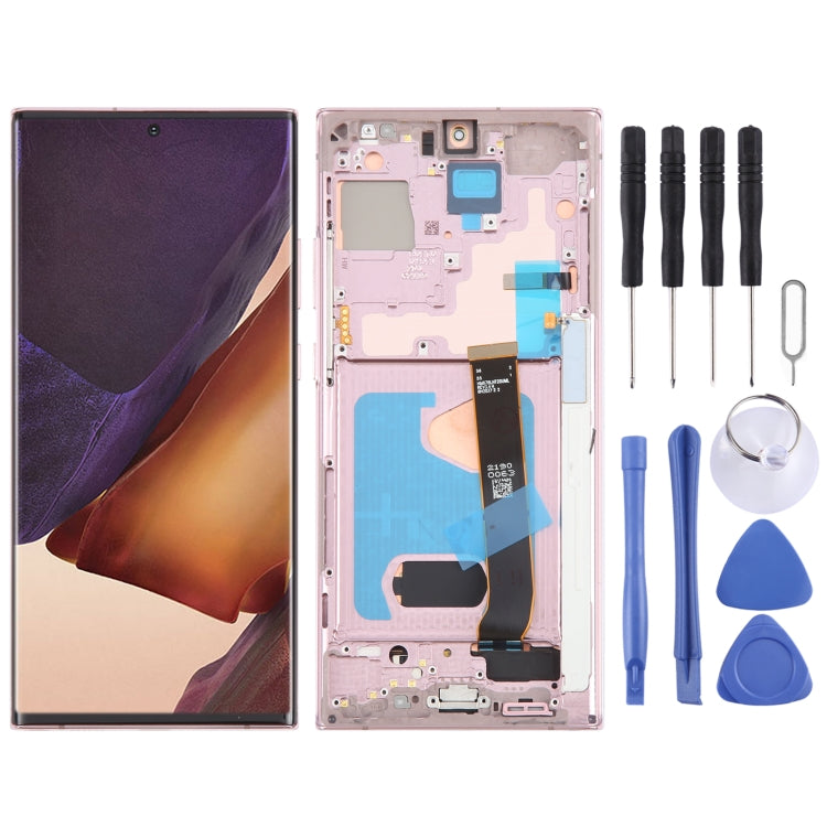 For Samsung Galaxy Note20 Ultra 5G SM-N986B 6.78 inch OLED LCD Screen Digitizer Full Assembly with Frame (Gold) - free shipping - PMc TechLife - Order now!