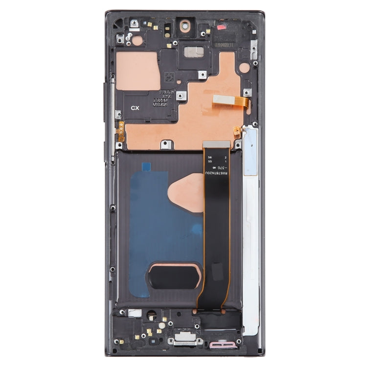 For Samsung Galaxy Note20 Ultra 5G SM-N986B 6.78 inch OLED LCD Screen Digitizer Full Assembly with Frame(Black)