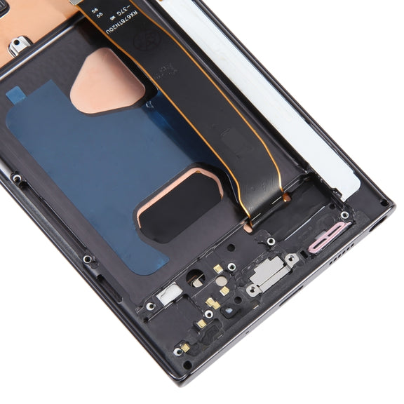 For Samsung Galaxy Note20 Ultra 5G SM-N986B 6.78 inch OLED LCD Screen Digitizer Full Assembly with Frame(Black)