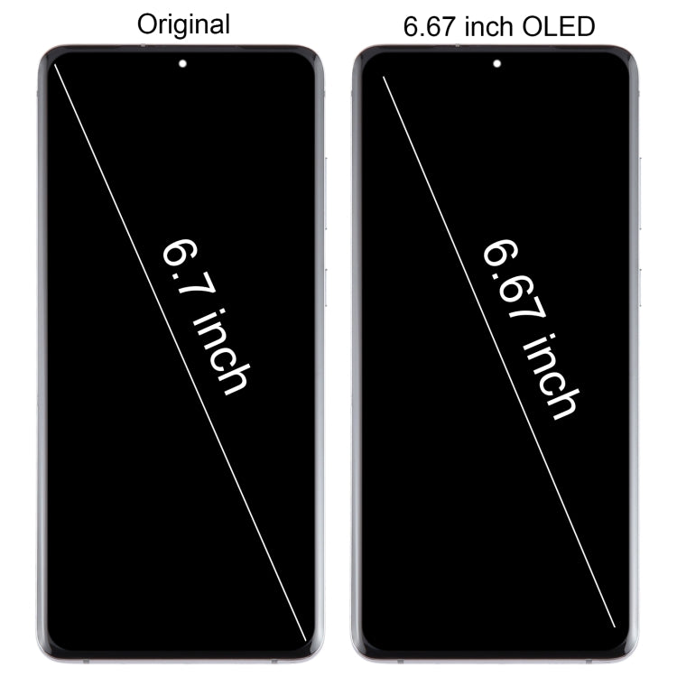 For Samsung Galaxy S20+ 4G/5G SM-G985/986 6.67 inch OLED LCD Screen Digitizer Full Assembly with Frame (Blue)