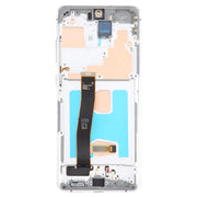 For Samsung Galaxy S20 Ultra 4G/5G SM-G988 6.67 inch OLED LCD Screen Digitizer Full Assembly with Frame (Silver)