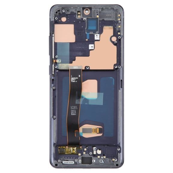 For Samsung Galaxy S20 Ultra 4G/5G SM-G988 6.67 inch OLED LCD Screen Digitizer Full Assembly with Frame(Black)