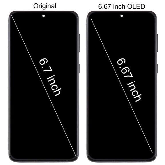 For Samsung Galaxy S21+ 5G SM-G996B 6.67 inch 6.67 inch OLED LCD Screen Digitizer Full Assembly with Frame(Pink)