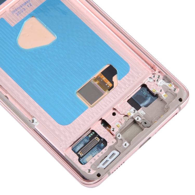 For Samsung Galaxy S21+ 5G SM-G996B 6.67 inch 6.67 inch OLED LCD Screen Digitizer Full Assembly with Frame(Pink)