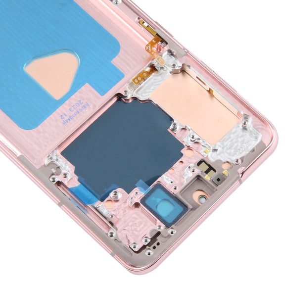 For Samsung Galaxy S21+ 5G SM-G996B 6.67 inch 6.67 inch OLED LCD Screen Digitizer Full Assembly with Frame(Pink)