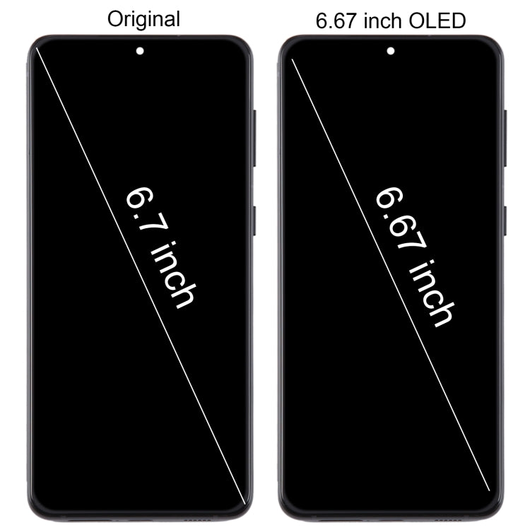 For Samsung Galaxy S21+ 5G SM-G996B 6.67 inch 6.67 inch OLED LCD Screen Digitizer Full Assembly with Frame(Silver)
