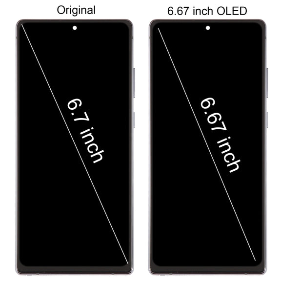 For Samsung Galaxy Note20 SM-N980 6.67 inch OLED LCD Screen Digitizer Full Assembly with Frame (Green)