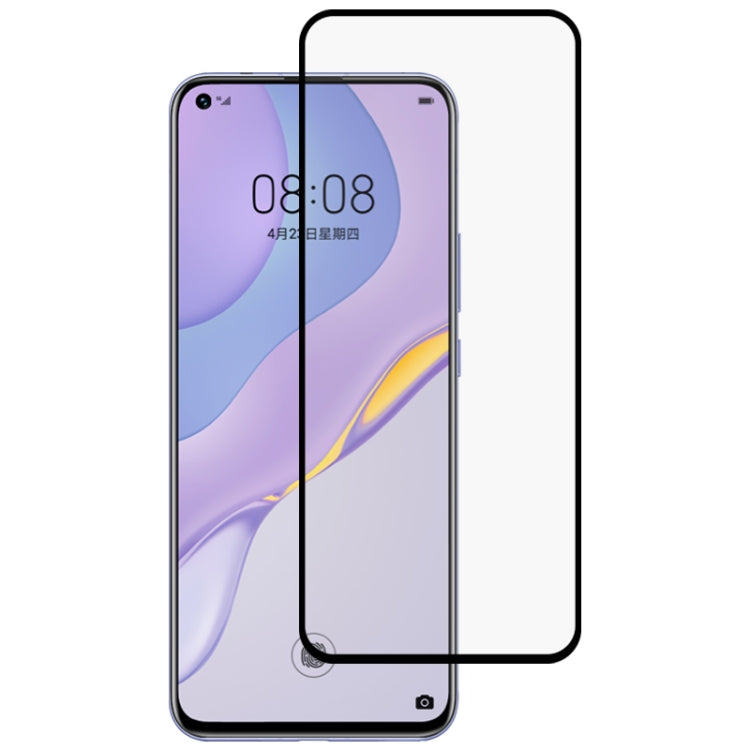 For Huawei Nova 7 5G Full Glue Full Screen Tempered Glass Film(Black) - Huawei Tempered Glass by PMC TechLife | Online Shopping South Africa | PMC TechLife | Buy Now Pay Later Mobicred
