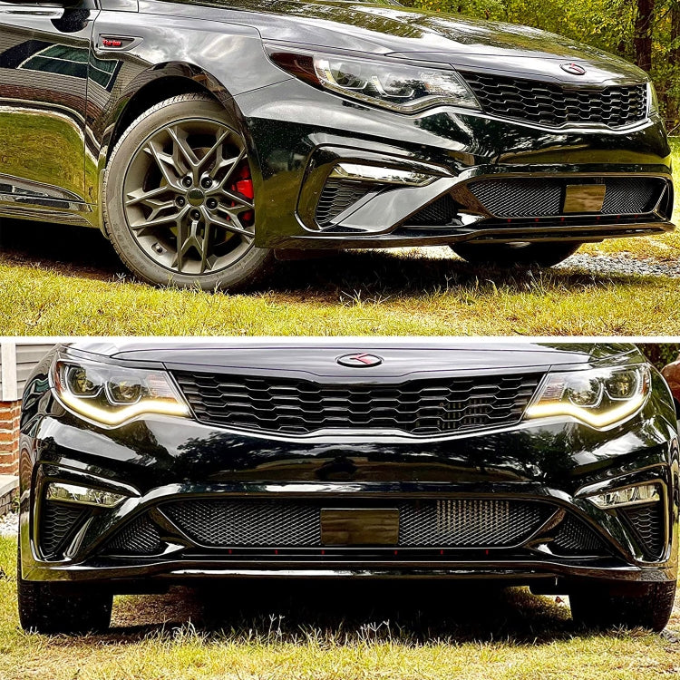 XH-6013 100x33cm Universal Car Grill Mesh Aluminum Alloy Grille Insert Bumper, Type:Large Hole(Red)
