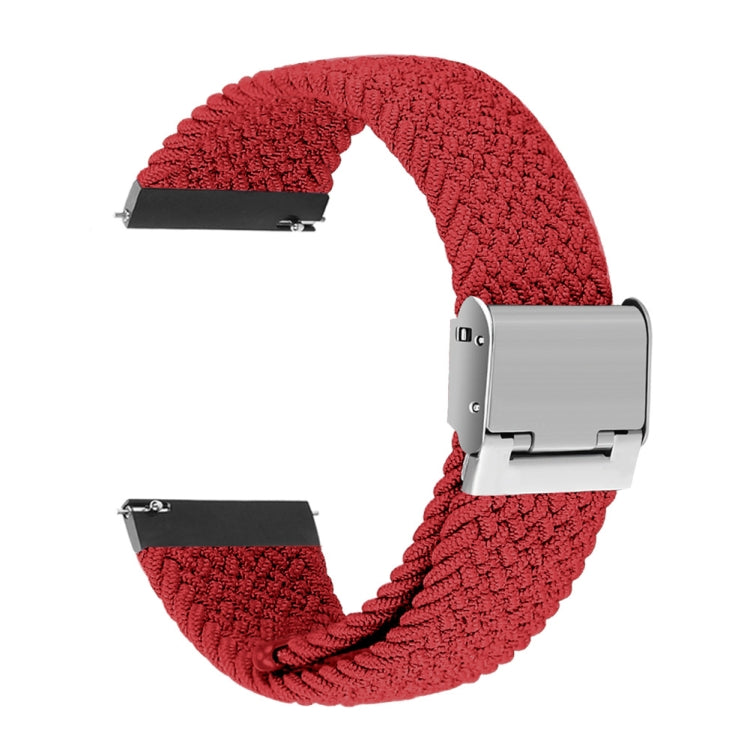 For Huawei Watch 4 / 4 Pro Nylon Braided Metal Buckle Watch Band(Red) - Watch Bands by PMC TechLife | Online Shopping South Africa | PMC TechLife | Buy Now Pay Later Mobicred