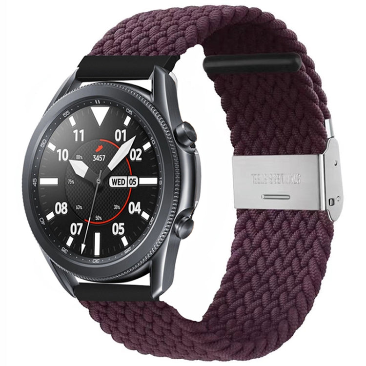 For Huawei Watch 4 / 4 Pro Nylon Braided Metal Buckle Watch Band(Crimson Cherry) - Watch Bands by PMC TechLife | Online Shopping South Africa | PMC TechLife