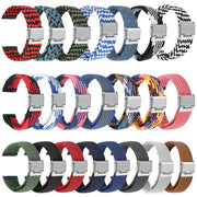 For Huawei Watch 4 / 4 Pro Nylon Braided Metal Buckle Watch Band(Z Heart Purple)