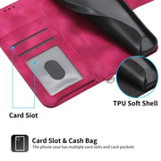 For Xiaomi Redmi Note 13 Pro+ Skin-feel Flowers Embossed Wallet Leather Phone Case(Wine Red)