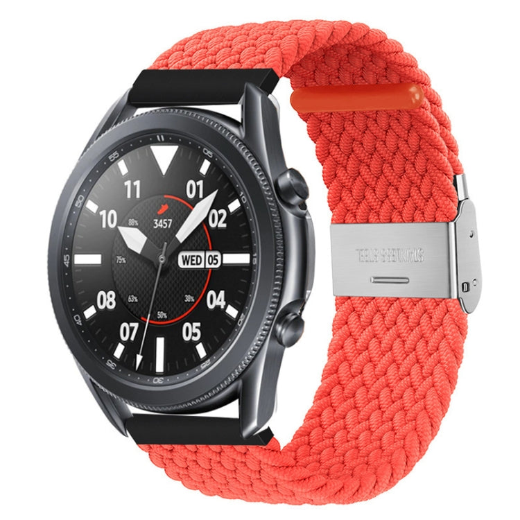 For Huawei Watch 4 / 4 Pro Nylon Braided Metal Buckle Watch Band(Bright Pink) - Watch Bands by PMC TechLife | Online Shopping South Africa | PMC TechLife