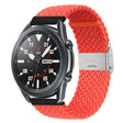 For Huawei Watch 4 / 4 Pro Nylon Braided Metal Buckle Watch Band(Bright Pink) - Watch Bands by PMC TechLife | Online Shopping South Africa | PMC TechLife